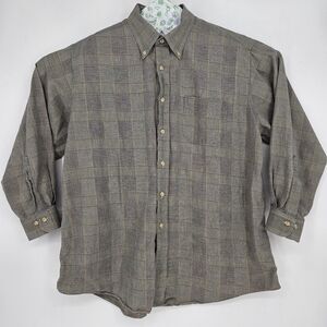 Vintage Viyella Shirt Mens XL Button Down Plaid Long Sleeve Casual Preppy